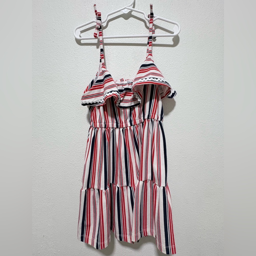 Janie and Jack Red and Blue Striped Dress
